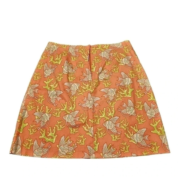 Vineyard Vines Skirt - Size 0 - Pink/Blue/Green - Fish/Coral Design‎ - Picture 2 of 3